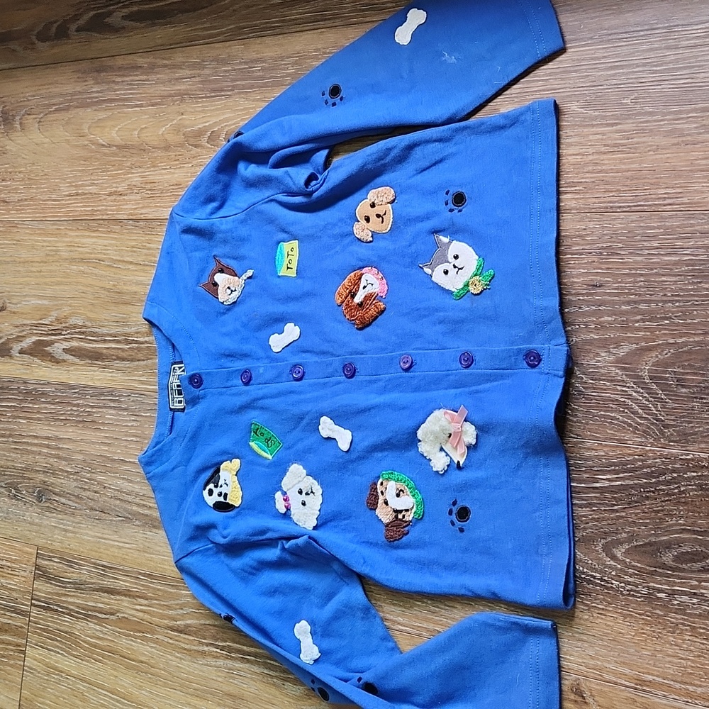 Berek Kids Jacket Blue Dogs Bones Pawprints